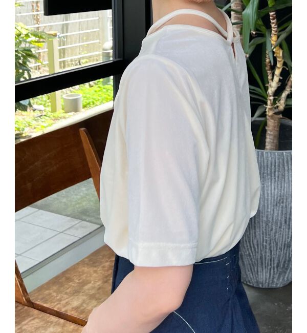 MAJESTICLEGON「前後2wayベロアトップス」|Tシャツ・カットソー|