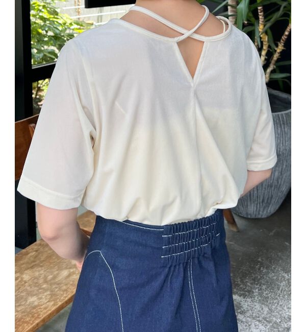 MAJESTICLEGON「前後2wayベロアトップス」|Tシャツ・カットソー|