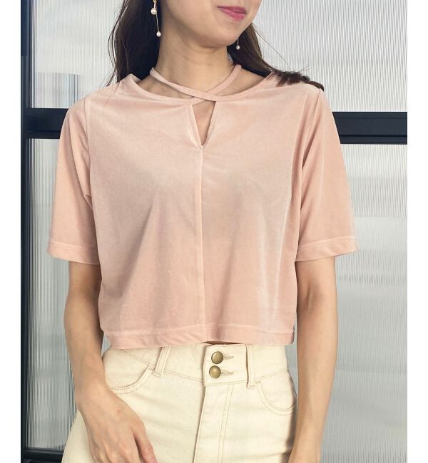 MAJESTICLEGON「前後2wayベロアトップス」|Tシャツ・カットソー|