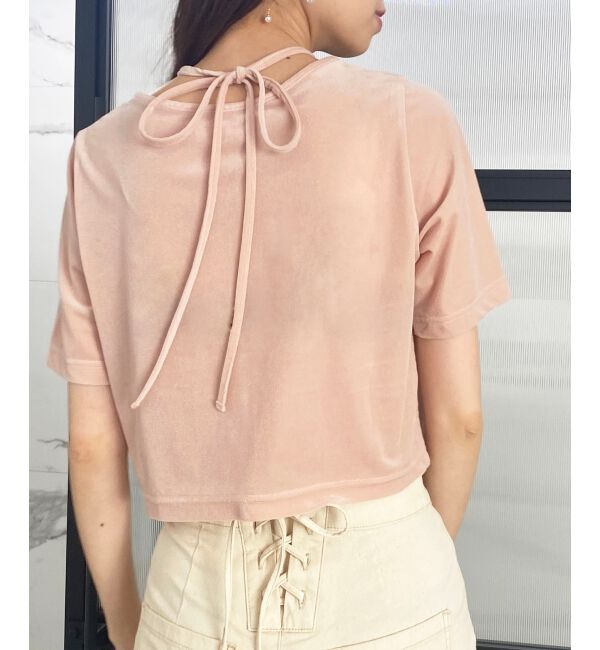 MAJESTICLEGON「前後2wayベロアトップス」|Tシャツ・カットソー|