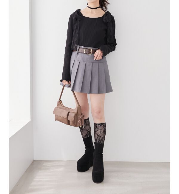 MAJESTICLEGON「厚底ストレッチショートブーツ」|ショートブーツ|