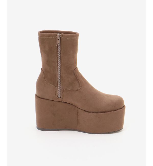 MAJESTICLEGON「厚底ストレッチショートブーツ」|ショートブーツ|