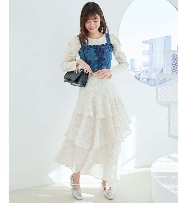 MAJESTICLEGON「クルーネックパワショルリブトップス」|Tシャツ・カットソー|