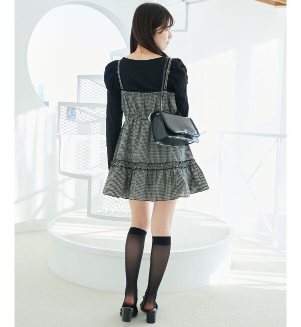 MAJESTICLEGON「クルーネックパワショルリブトップス」|Tシャツ・カットソー|