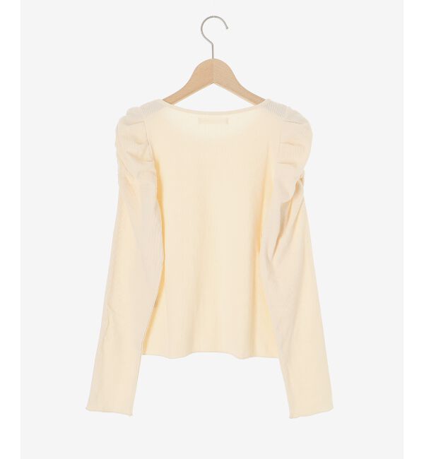 MAJESTICLEGON「クルーネックパワショルリブトップス」|Tシャツ・カットソー|