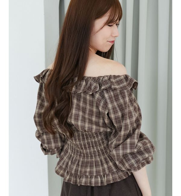  「チョーカー付き2wayブラウス」|シャツ・ブラウス|