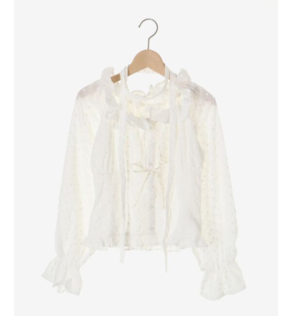  「チョーカー付き2wayブラウス」|シャツ・ブラウス|