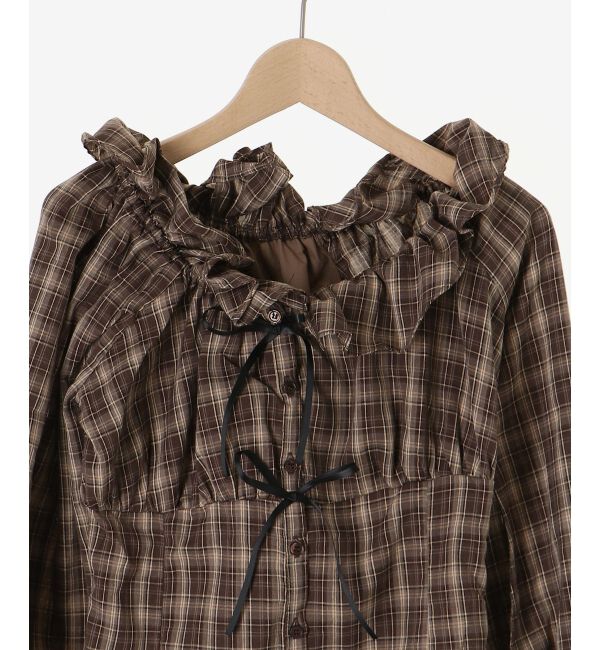  「チョーカー付き2wayブラウス」|シャツ・ブラウス|