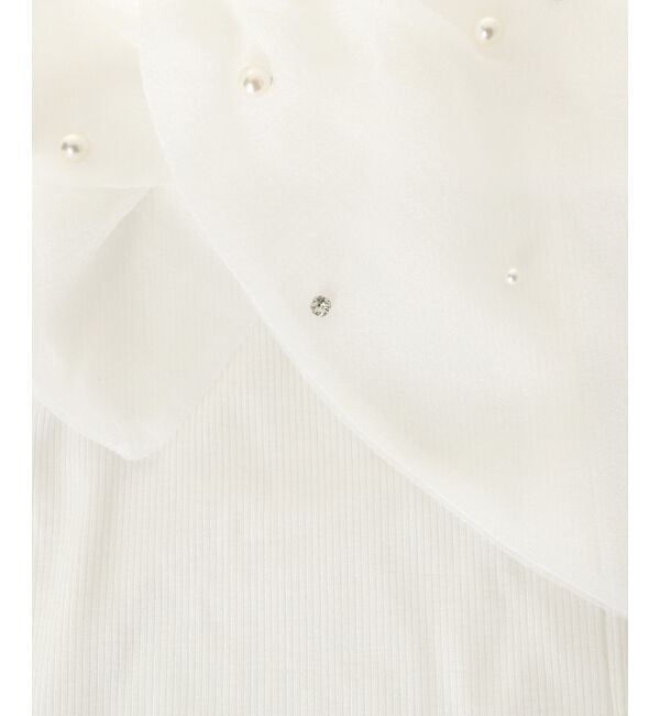  「キラキラビジューオフショルトップス」|Tシャツ・カットソー|