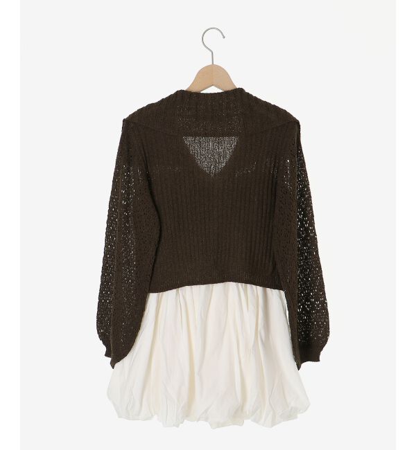  「カーデ&times;バルーンキャミワンピセット」|ワンピース|