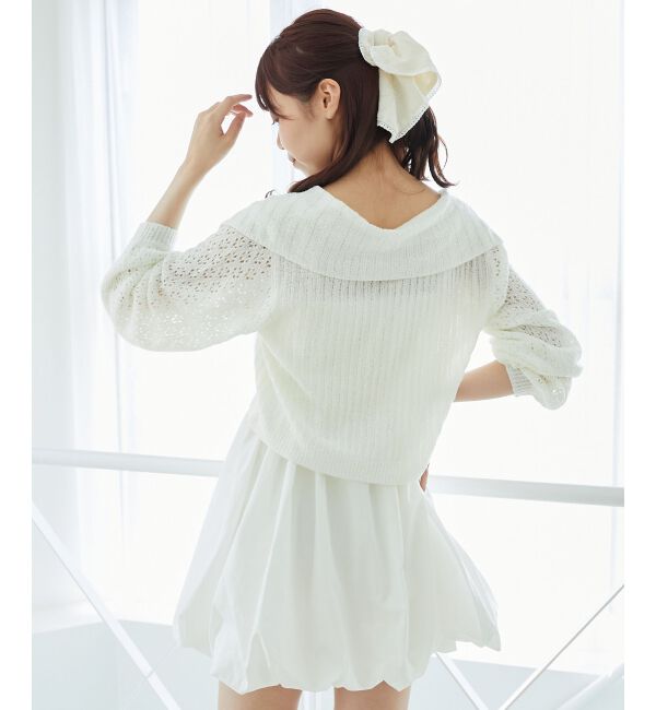  「カーデ&times;バルーンキャミワンピセット」|ワンピース|