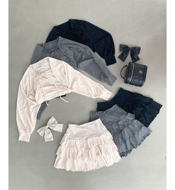  「ラインストーンキャミ＆ボレロセット」|その他|