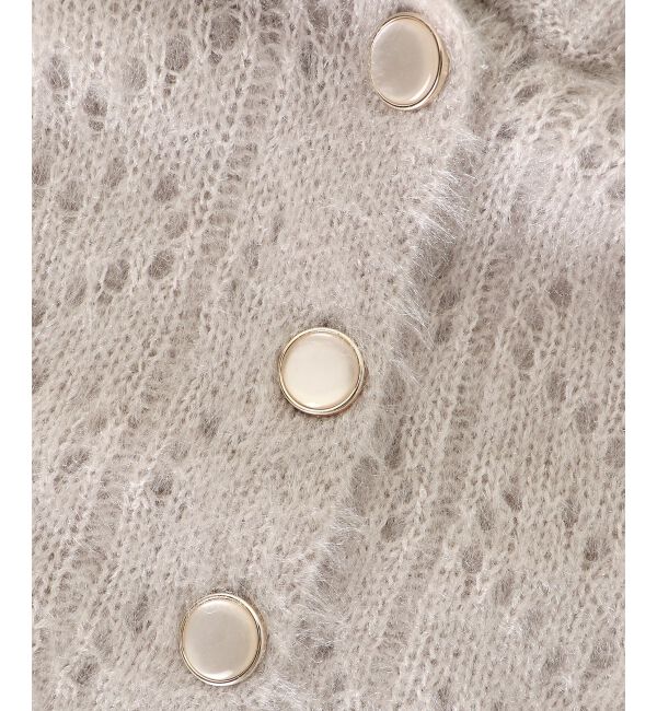  「キラフワビッグカラーハートカーデ」|カーディガン|