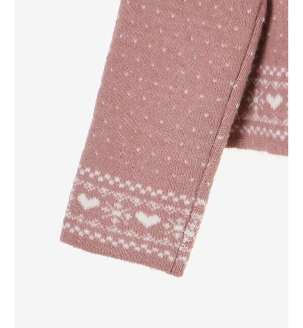  「襟付きネコチャンジャカードカーデ」|カーディガン|