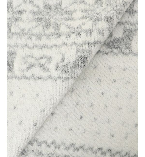  「襟付きネコチャンジャカードカーデ」|カーディガン|