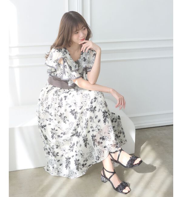  「ダブルカラーコルセットワンピース」|ワンピース|