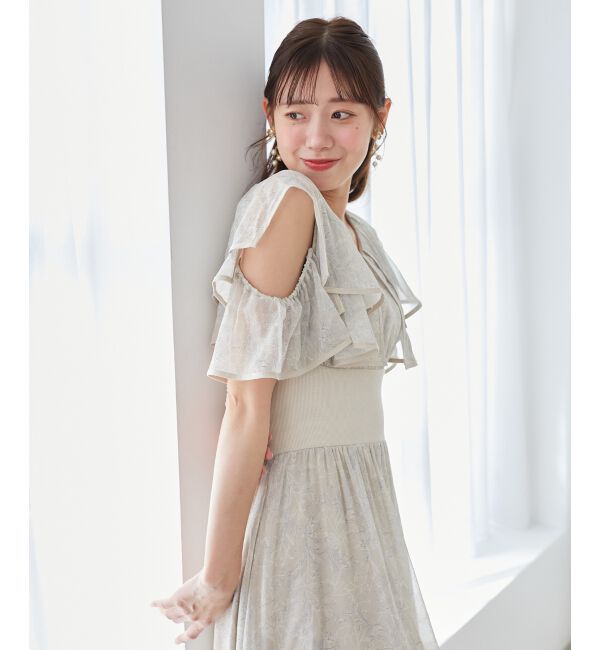  「ダブルカラーコルセットワンピース」|ワンピース|