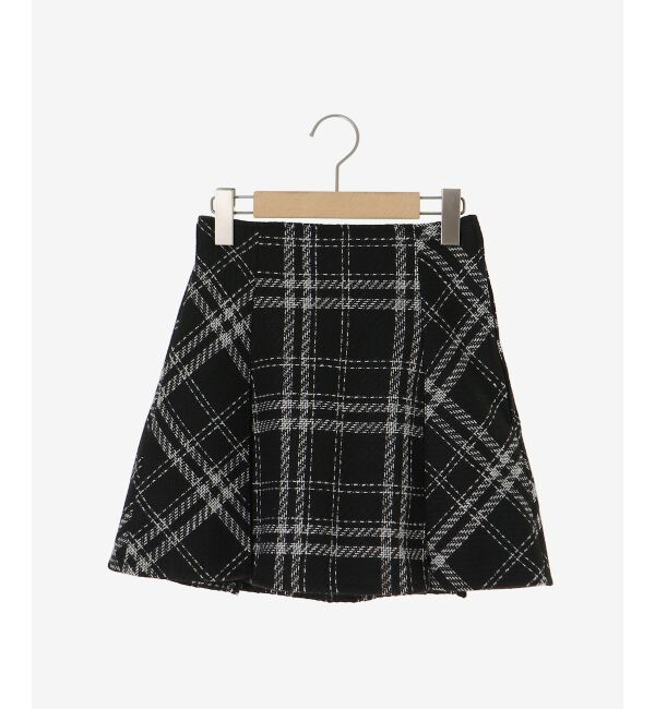  「ボックスプリーツフレアミニスカパン」|スカート|