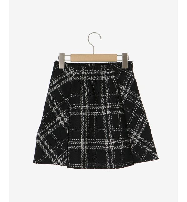  「ボックスプリーツフレアミニスカパン」|スカート|