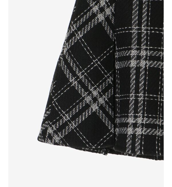  「ボックスプリーツフレアミニスカパン」|スカート|