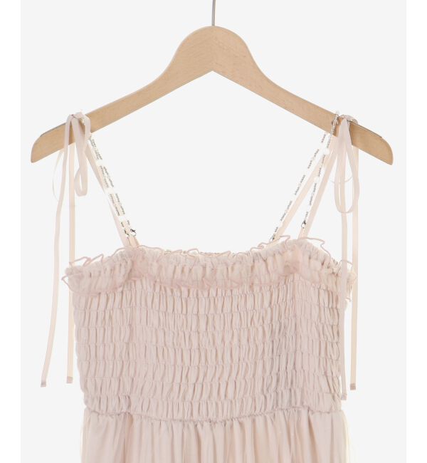  「チェーン付きキラキラキャミワンピ」|ワンピース|