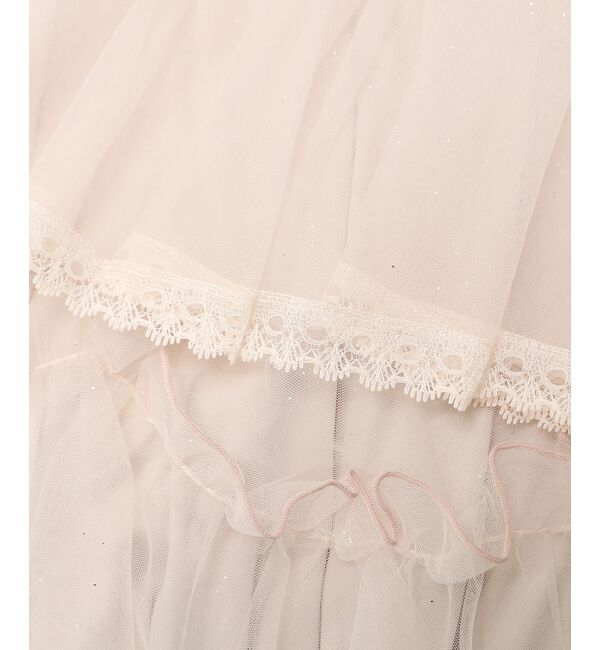  「チェーン付きキラキラキャミワンピ」|ワンピース|