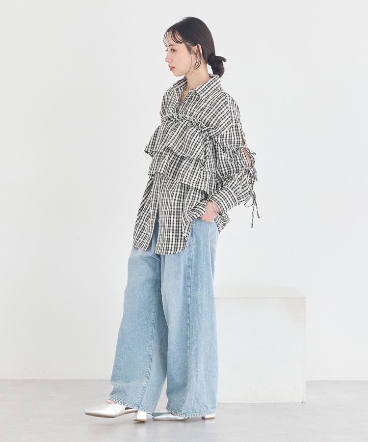 earth music&ecology「アソートチェックティアードビスチェ」|ベスト・ジレ|