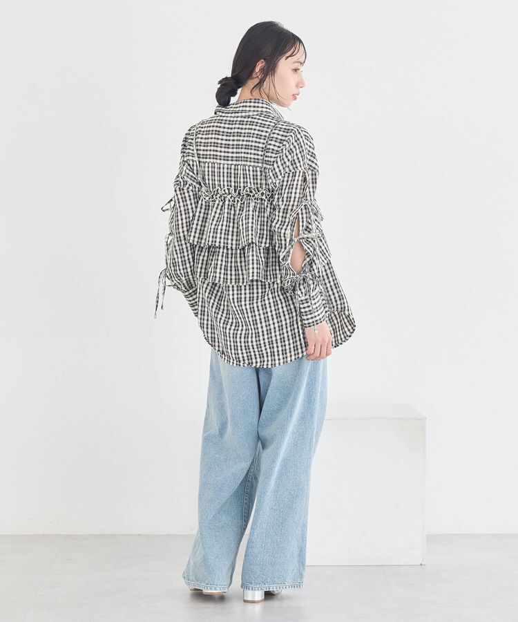 earth music&ecology「アソートチェックティアードビスチェ」|ベスト・ジレ|