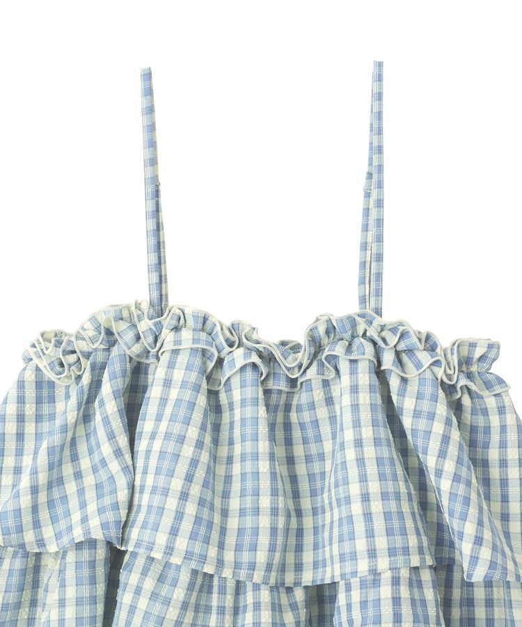 earth music&ecology「アソートチェックティアードビスチェ」|ベスト・ジレ|