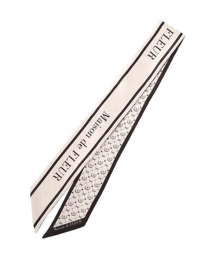 Maison de FLEUR「モノグラム柄スカーフ」|バンダナ・スカーフ|