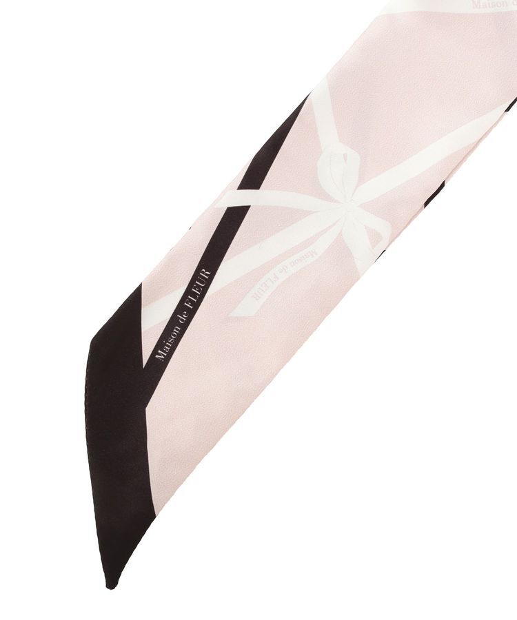 Maison de FLEUR「リボンモチーフ柄スカーフ」|バンダナ・スカーフ|