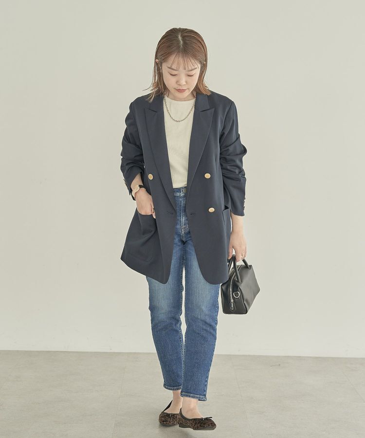 AMERICAN HOLIC「【WEB限定・小柄女性向け】テーパードデニム」|デニム|