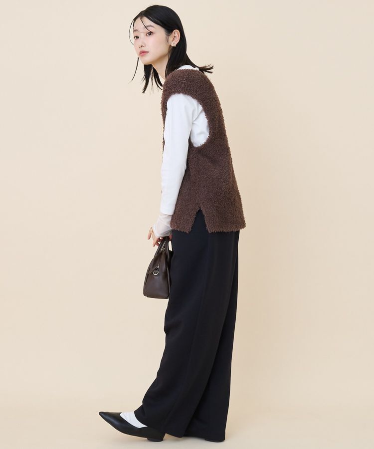 AMERICAN HOLIC「袖チュールレイヤードプルオーバー」|Tシャツ・カットソー|