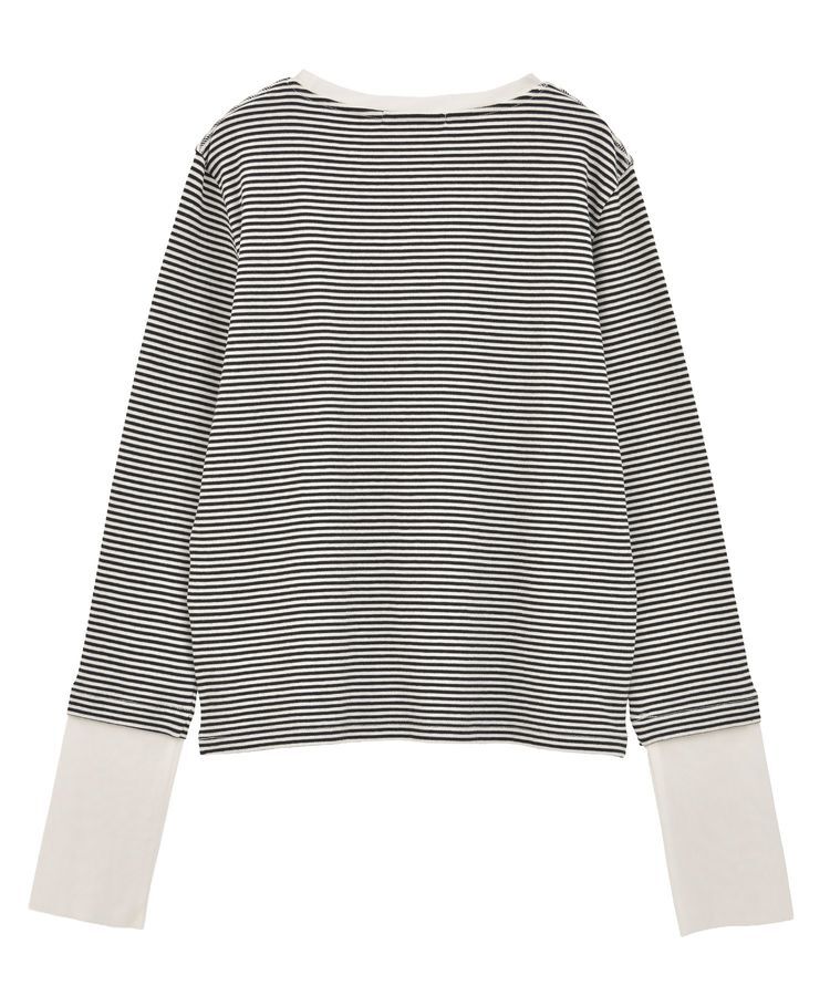 AMERICAN HOLIC「袖チュールレイヤードプルオーバー」|Tシャツ・カットソー|