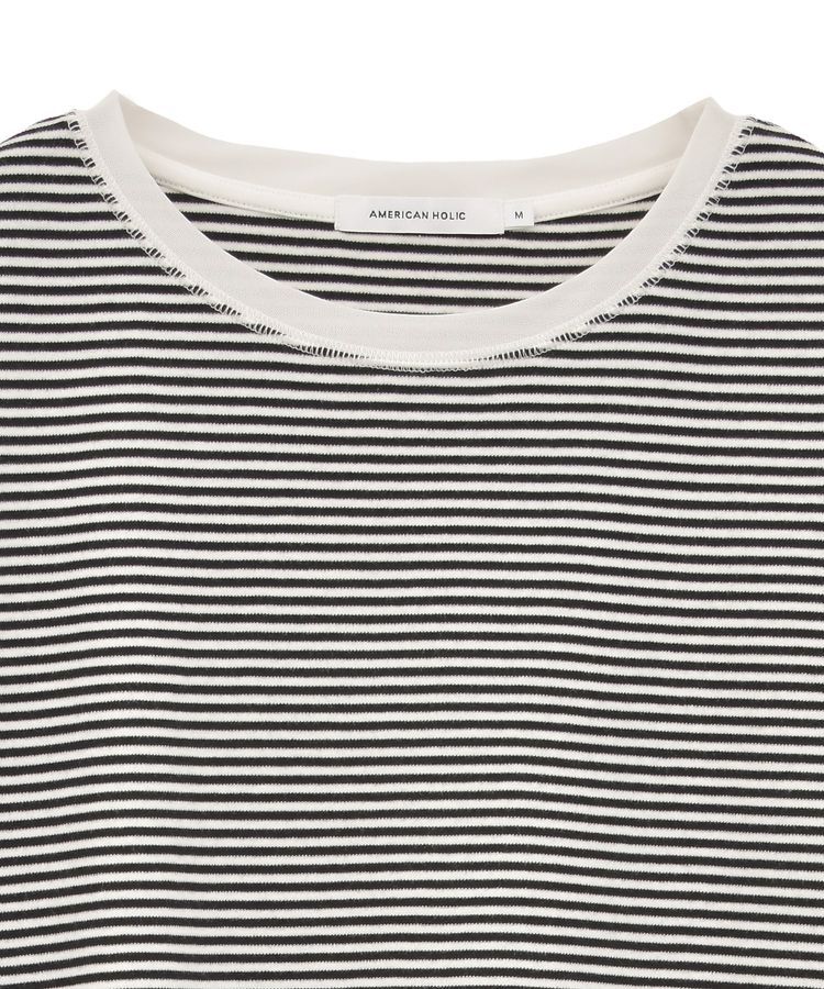 AMERICAN HOLIC「袖チュールレイヤードプルオーバー」|Tシャツ・カットソー|