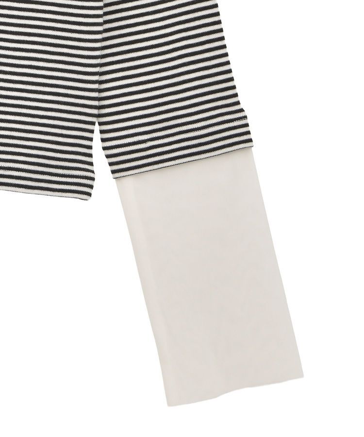 AMERICAN HOLIC「袖チュールレイヤードプルオーバー」|Tシャツ・カットソー|