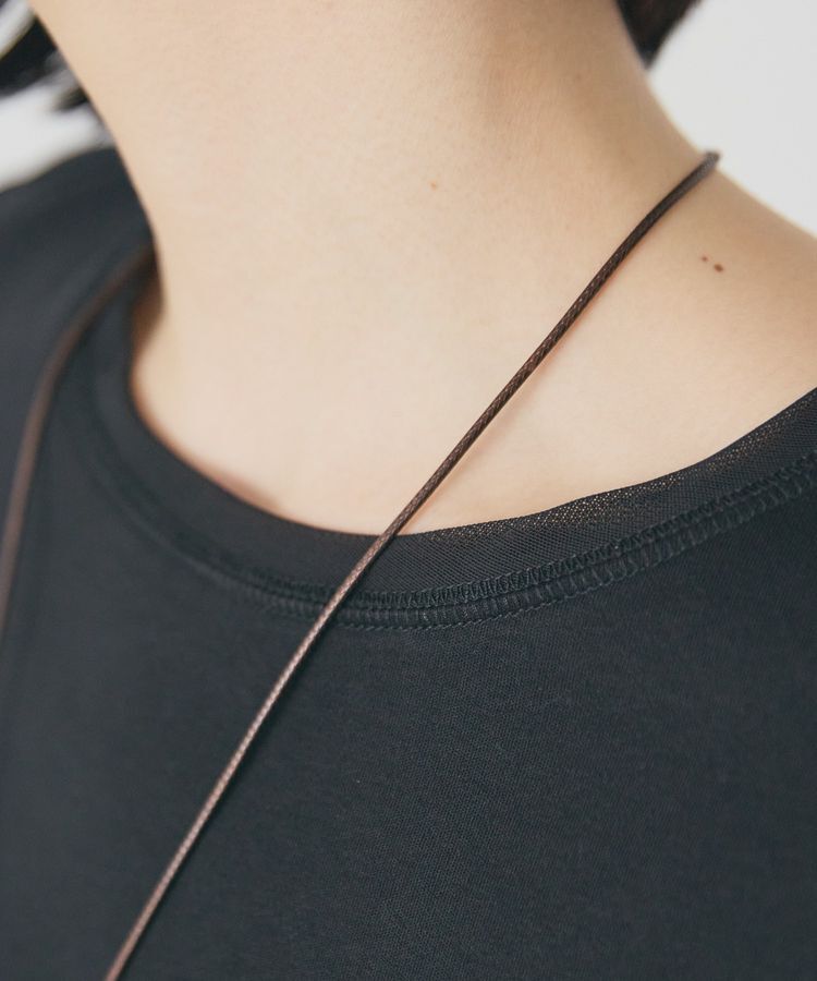 AMERICAN HOLIC「袖チュールレイヤードプルオーバー」|Tシャツ・カットソー|