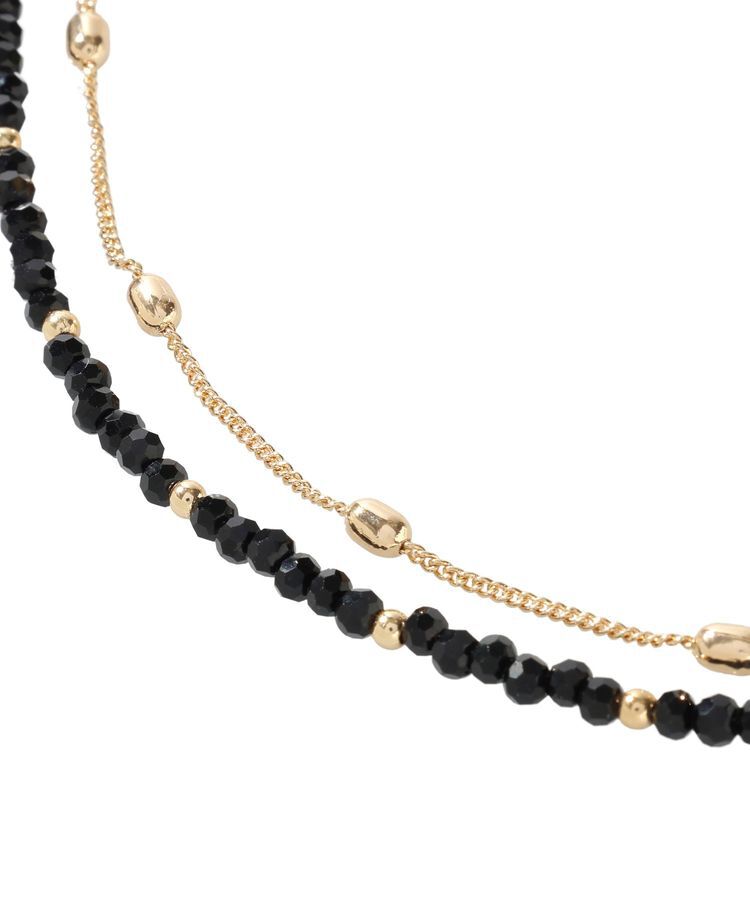 Green Parks「カットガラス2連ネックレス」|ネックレス|