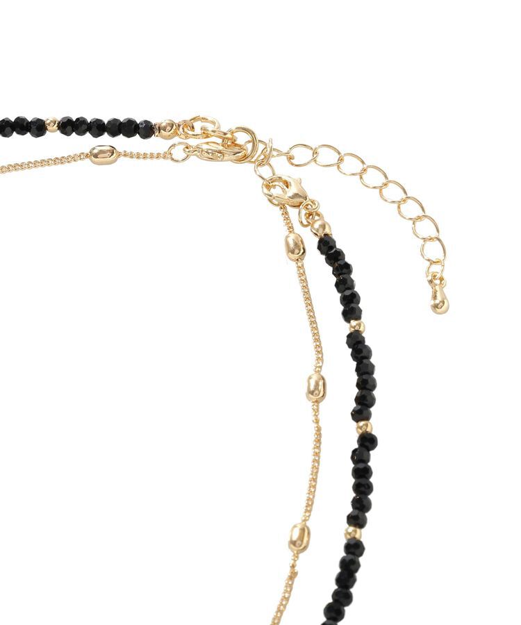 Green Parks「カットガラス2連ネックレス」|ネックレス|