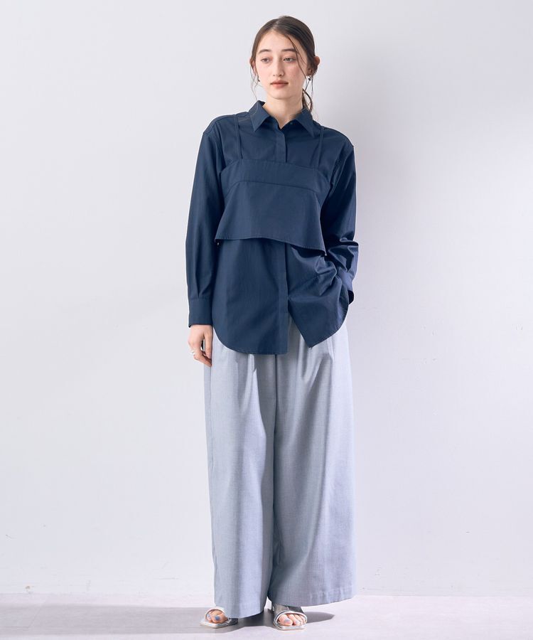 YECCA VECCA「ハイウエストベルトデザインタックワイドパンツ」|その他|