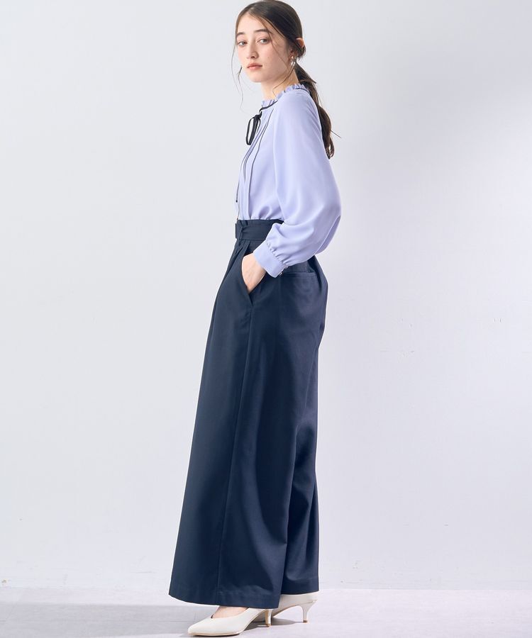 YECCA VECCA「ハイウエストベルトデザインタックワイドパンツ」|その他|