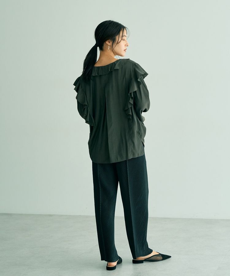 YECCA VECCA「【DOLL UP OOPS】ヘリンボンプリーツパンツ」|その他|