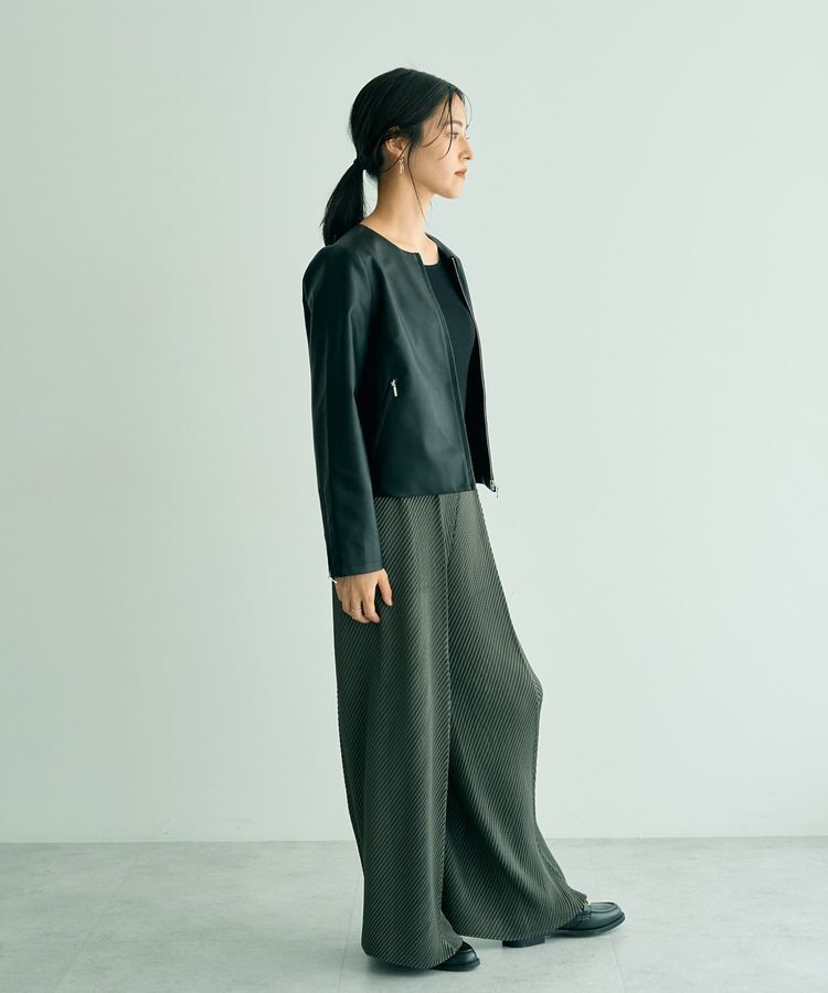 YECCA VECCA「【DOLL UP OOPS】ヘリンボンプリーツパンツ」|その他|