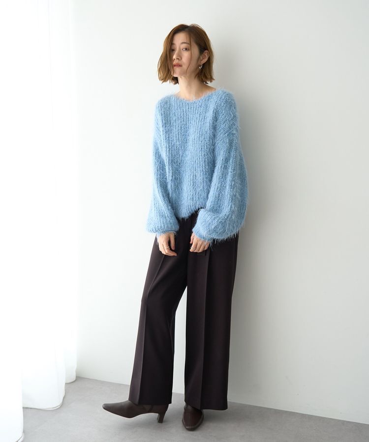 YECCA VECCA「金釦アクセントベルトワイドパンツ」|その他|