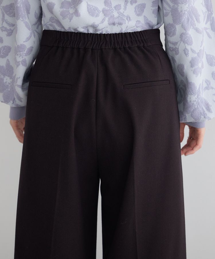 YECCA VECCA「金釦アクセントベルトワイドパンツ」|その他|