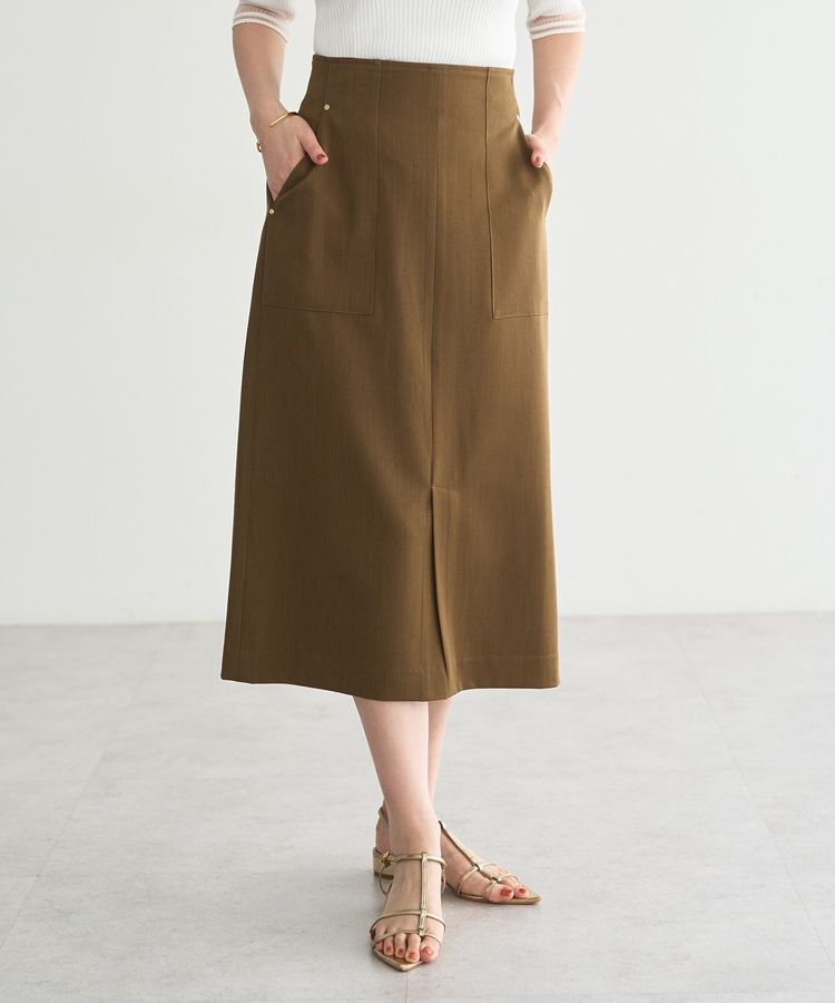 YECCA VECCA「ドライタッチナロースカート」|スカート|