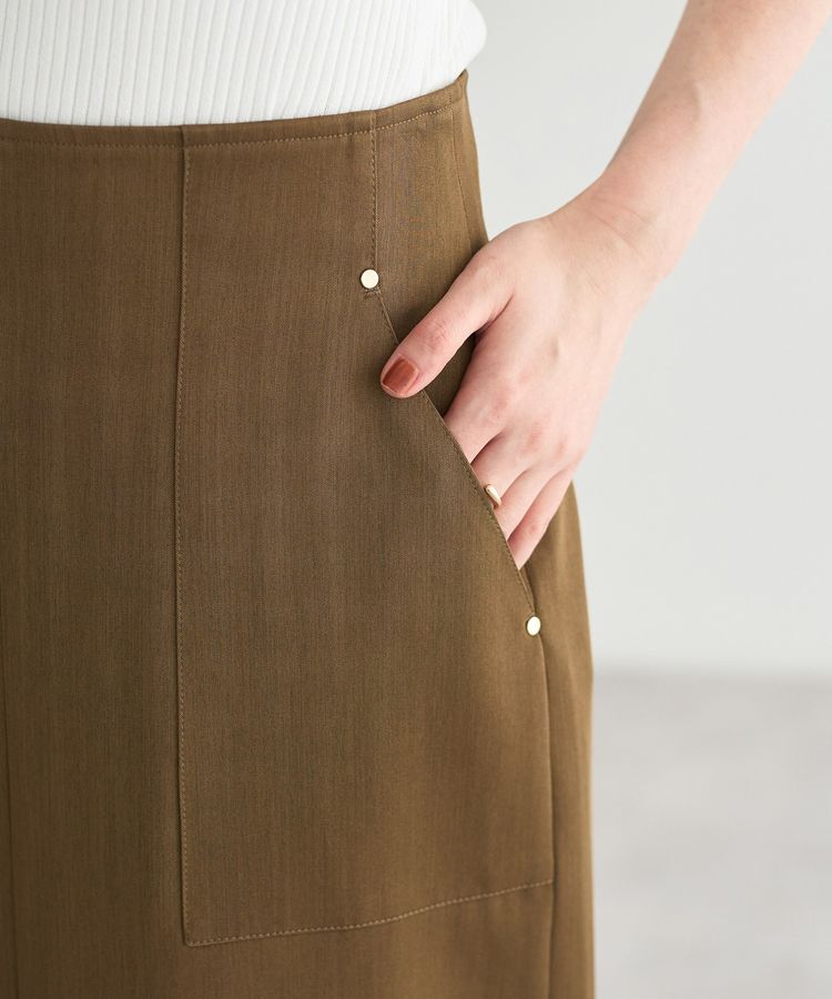 YECCA VECCA「ドライタッチナロースカート」|スカート|