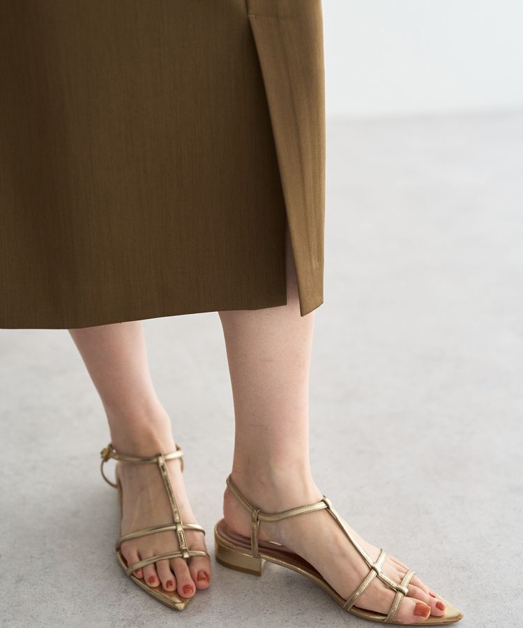 YECCA VECCA「ドライタッチナロースカート」|スカート|