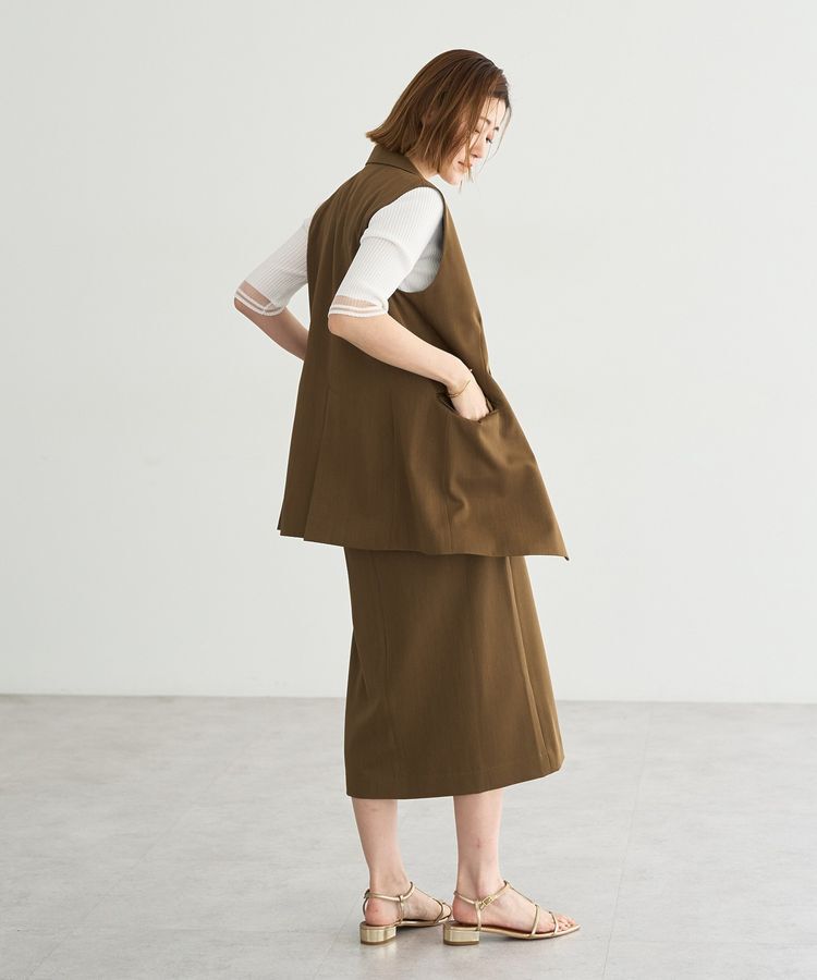 YECCA VECCA「ドライタッチナロースカート」|スカート|