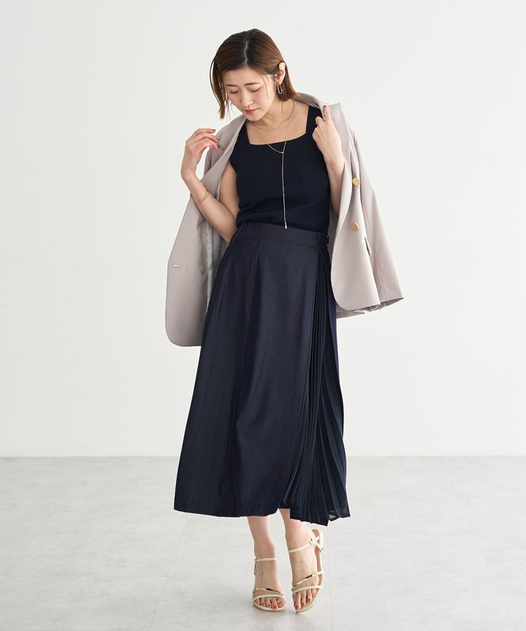 YECCA VECCA「2wayスクエアノースリーブニット」|ニット・セーター|